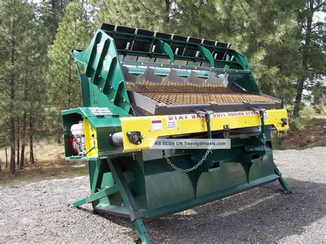 portable rock screener for skid steer|topsoil screener skid steer.